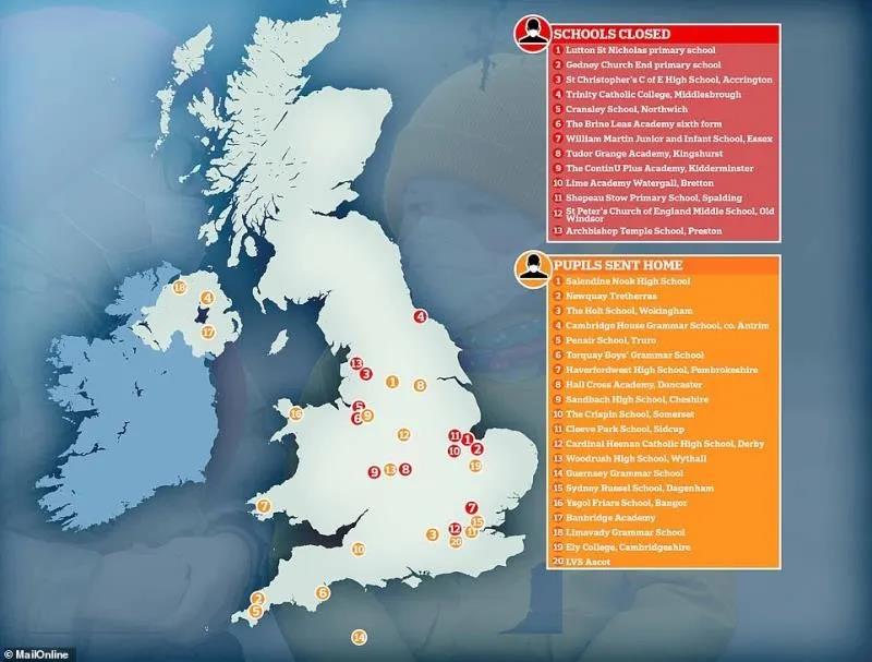 最新！英国超33所学校因疫情关闭，乔治王子学校有疑似病例，英国卫生部门怎么建议？